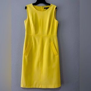 Nine West Yellow pocket dress size 2
